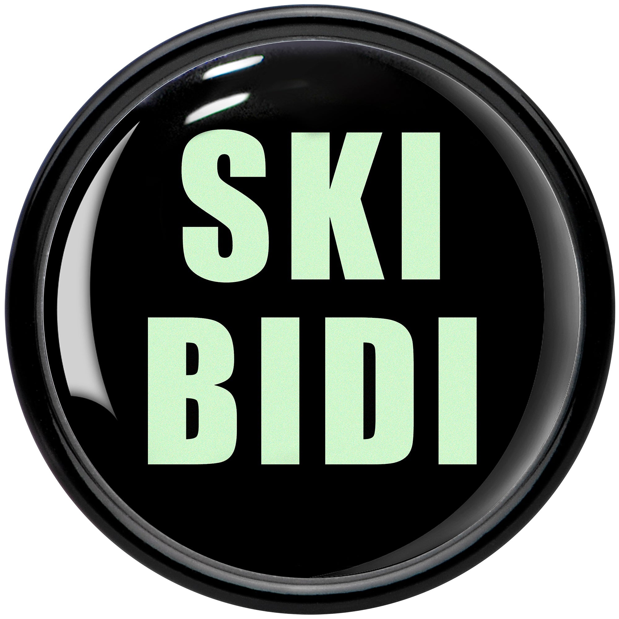 BodyCandy 0G SKIBIDI Black Acrylic Saddle Plug Set by Onyx O — side view
