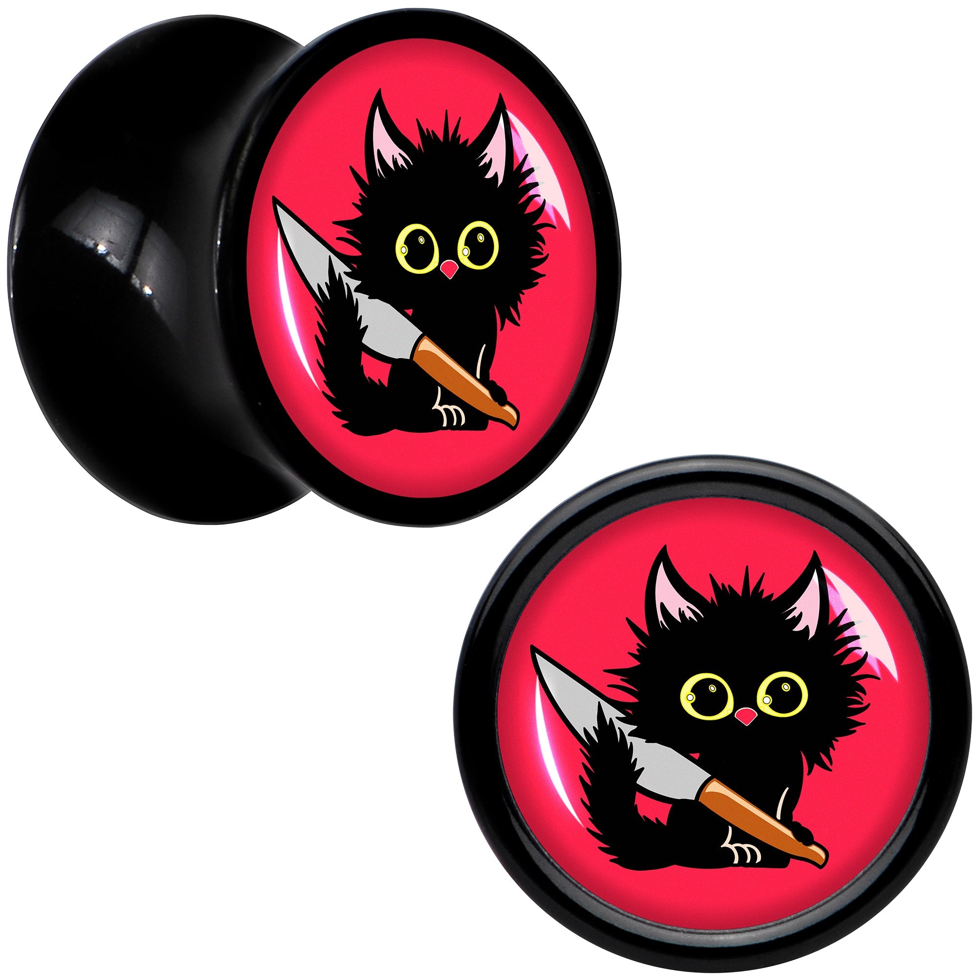 BodyCandy Stabby Cat Black Acrylic Saddle Plug Set by Onyx O — lifestyle context