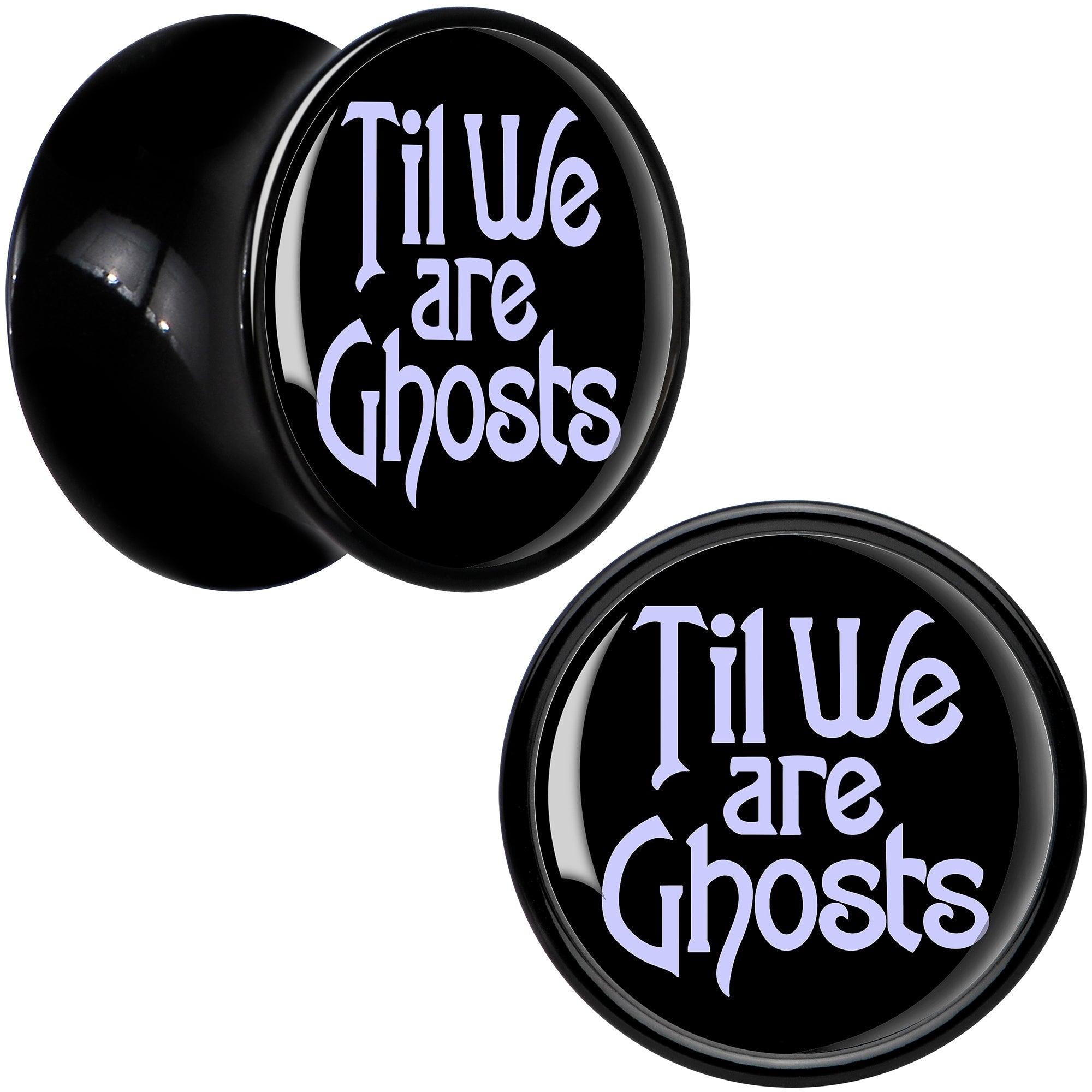 BodyCandy Til We are Ghosts Black Acrylic Saddle Plug Set by Onyx O — lifestyle context