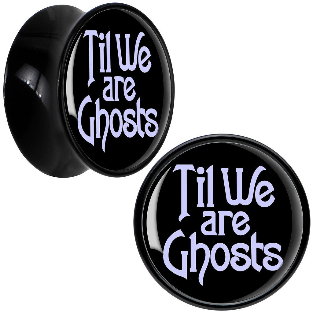 BodyCandy Til We are Ghosts Black Acrylic Saddle Plug Set by Onyx O — alternative angle