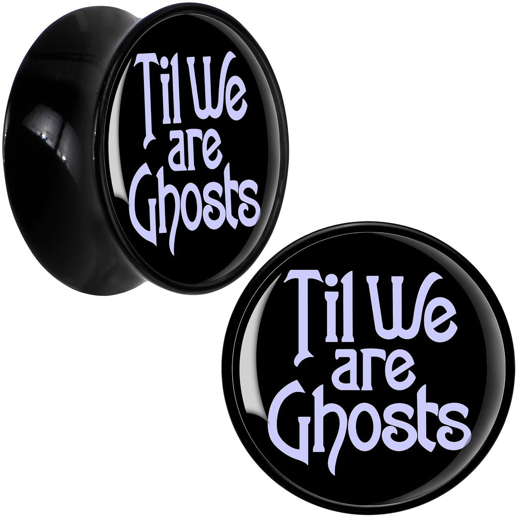 BodyCandy Til We are Ghosts Black Acrylic Saddle Plug Set by Onyx O — in-use photo