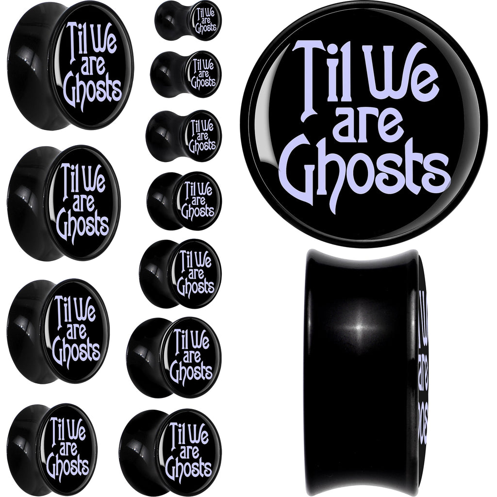 BodyCandy Til We are Ghosts Black Acrylic Saddle Plug Set by Onyx O — main product shot
