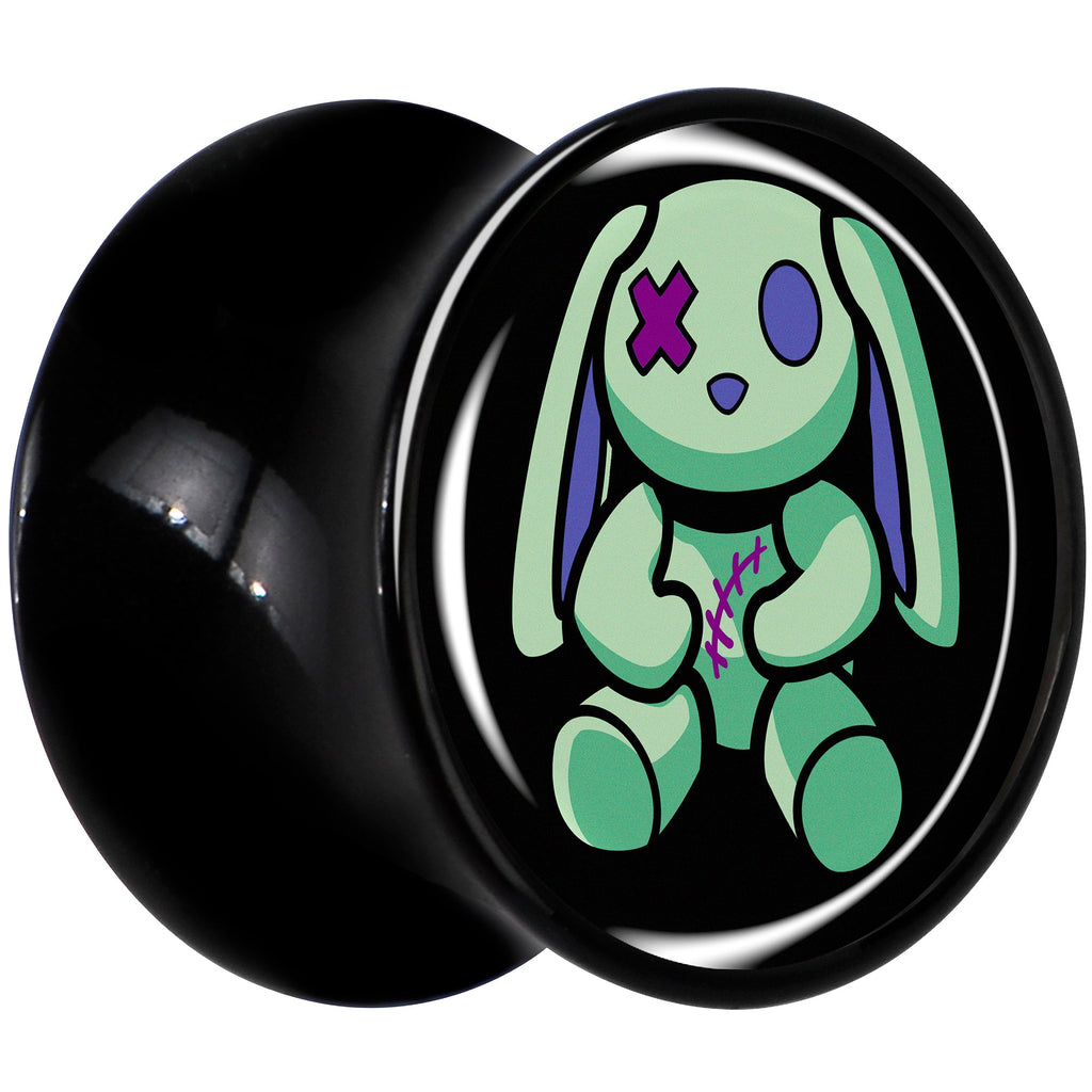 BodyCandy Zombie Bunny Black Acrylic Saddle Plug Set by Onyx O — lifestyle context