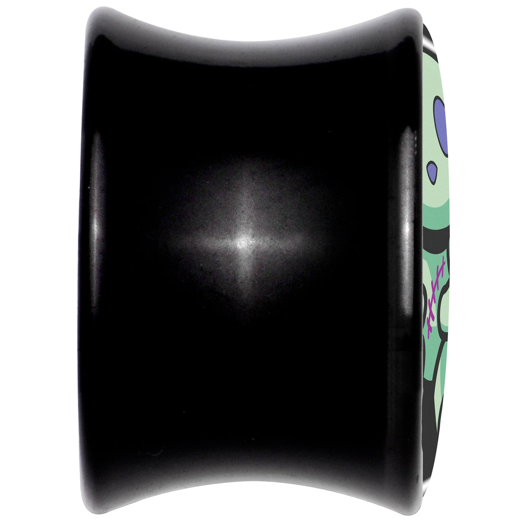 BodyCandy Zombie Bunny Black Acrylic Saddle Plug Set by Onyx O — back view