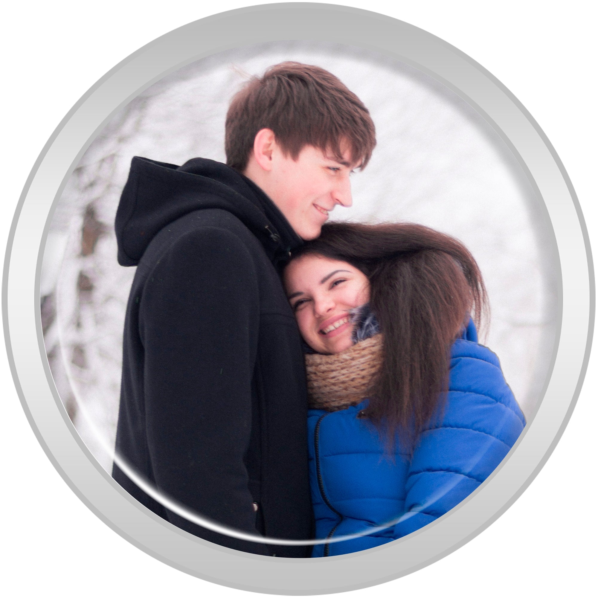 BodyCandy Stainless Steel Custom Photo Screw Fit Plug - buy 2 for a pair — side view