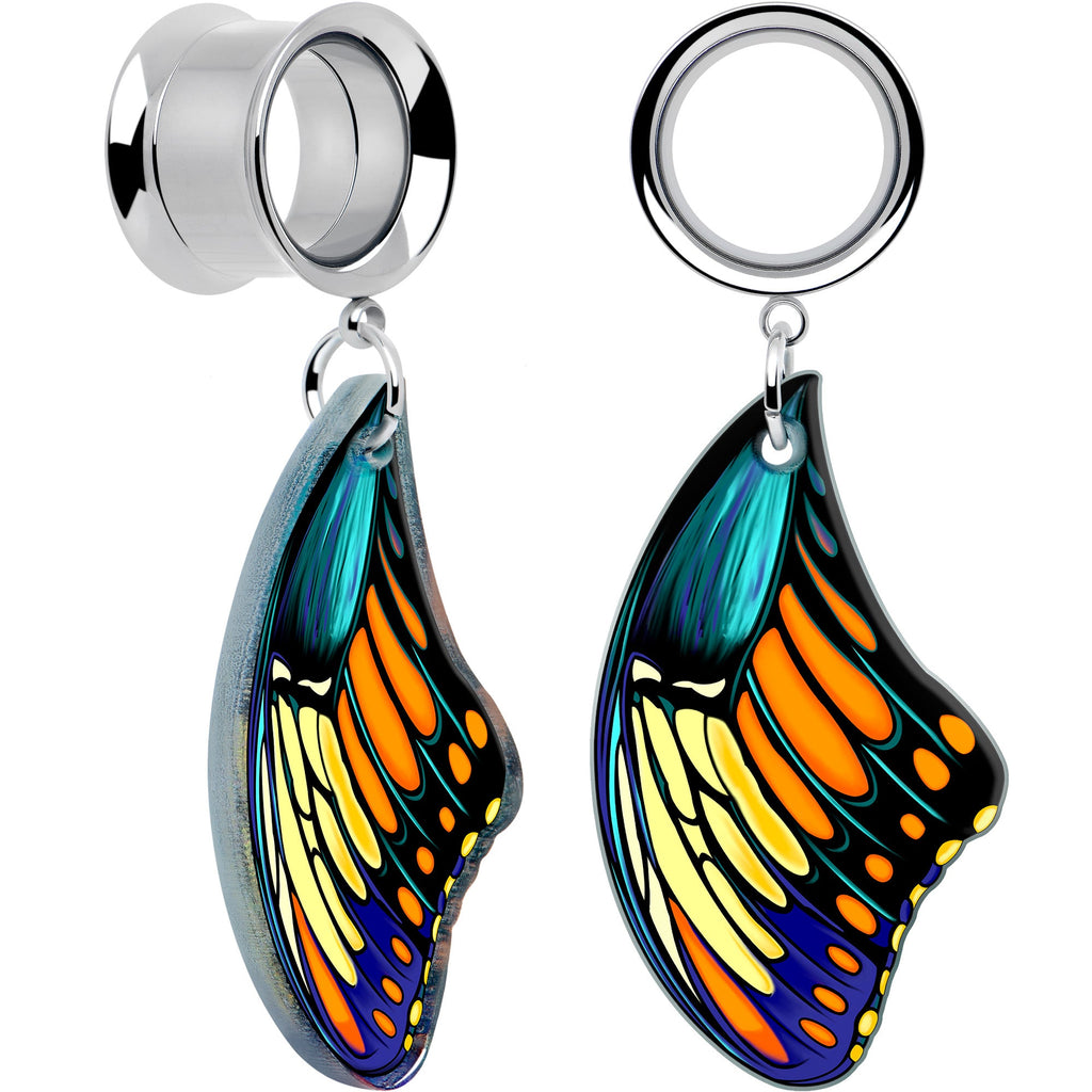BodyCandy Wing of Butterfly Tunnels Dangle Plug Set by Onyx O — size reference