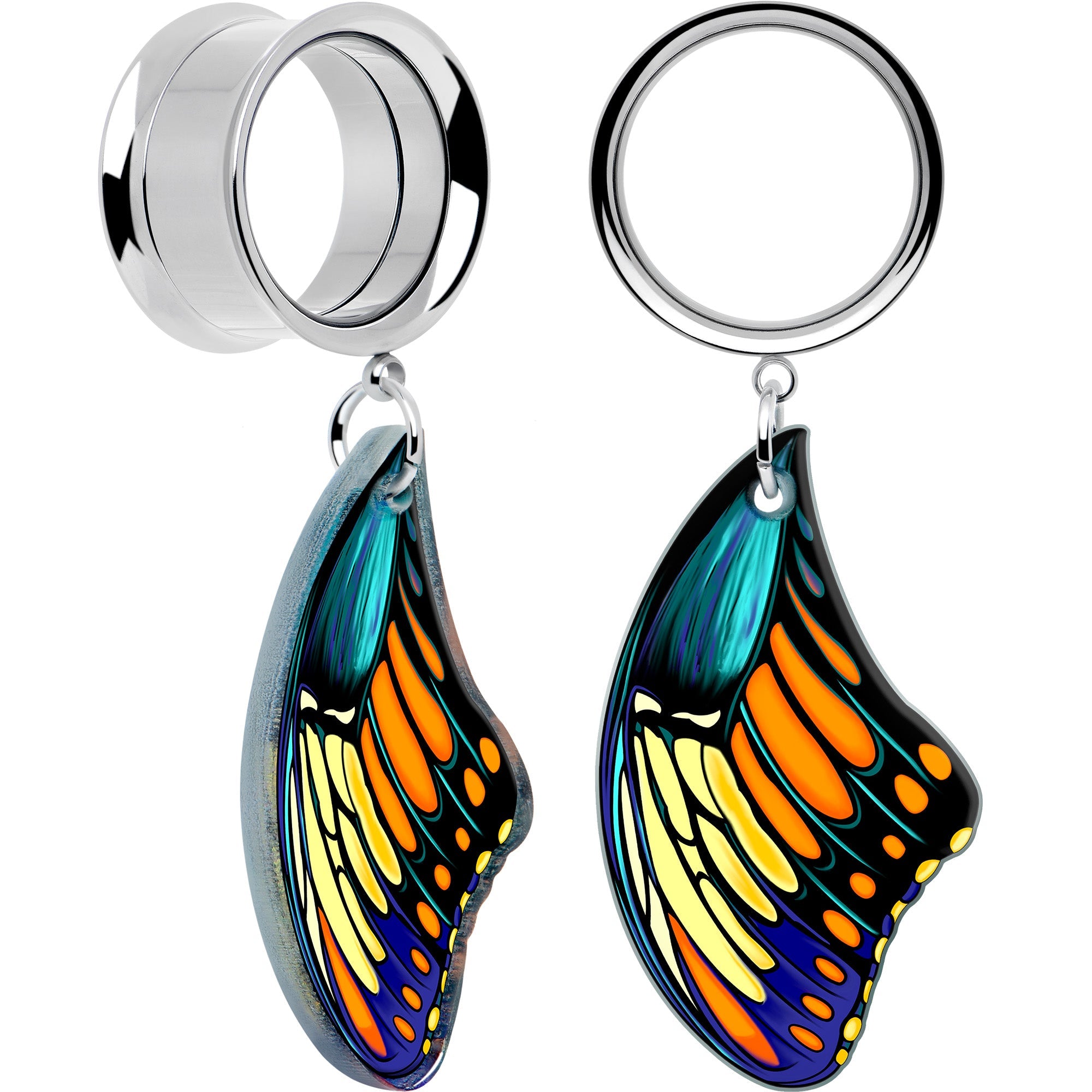 BodyCandy Wing of Butterfly Tunnels Dangle Plug Set by Onyx O — packaging