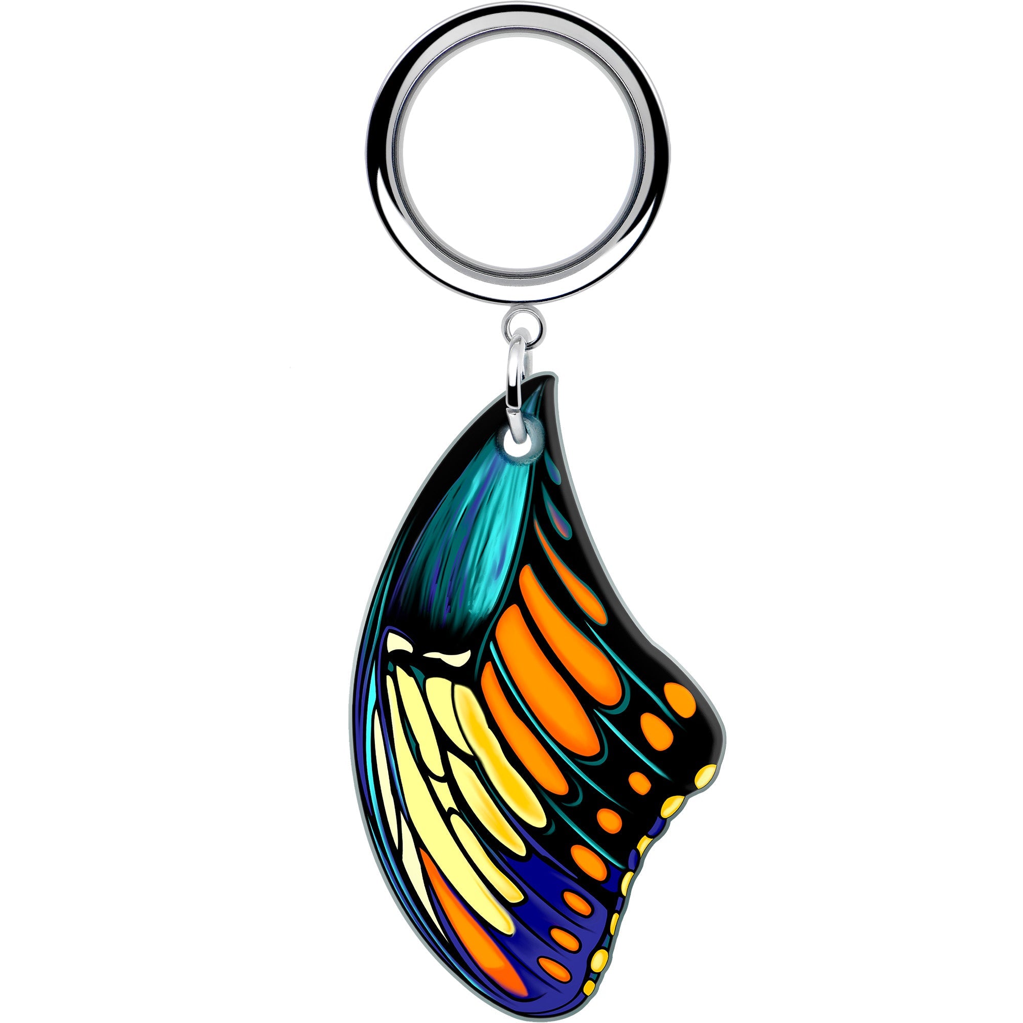 BodyCandy Wing of Butterfly Tunnels Dangle Plug Set by Onyx O — side view
