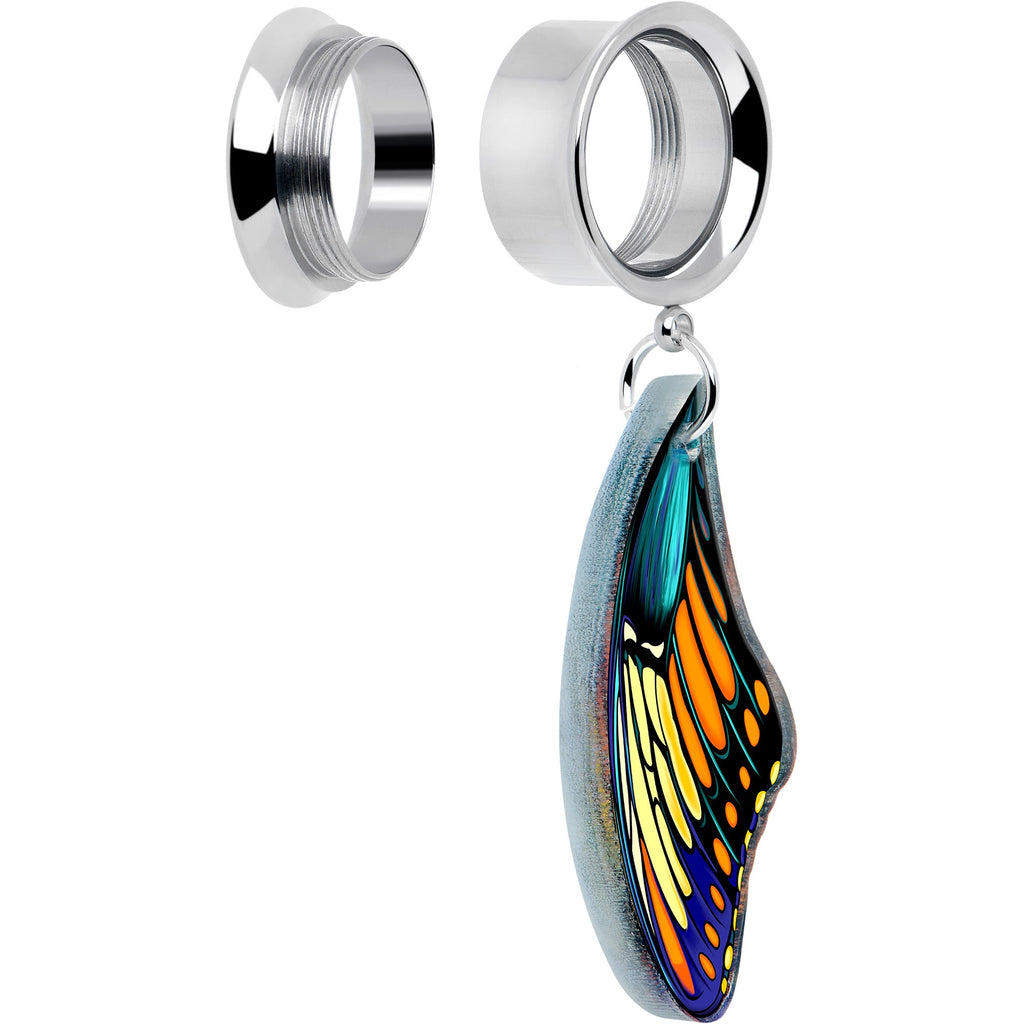 BodyCandy Wing of Butterfly Tunnels Dangle Plug Set by Onyx O — alternative angle