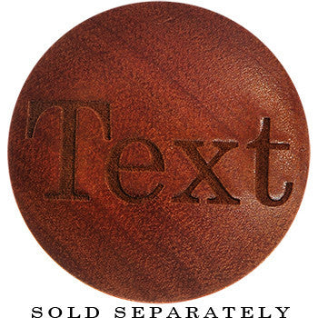 BodyCandy Custom Organic Sawo Wood PersonalizedSaddle Plug - buy 2 for a pair — lifestyle context