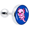 BodyCandy 16G 1/4 Adorable Axolotl Cartilage Tragus Earring by Onyx O — main product shot