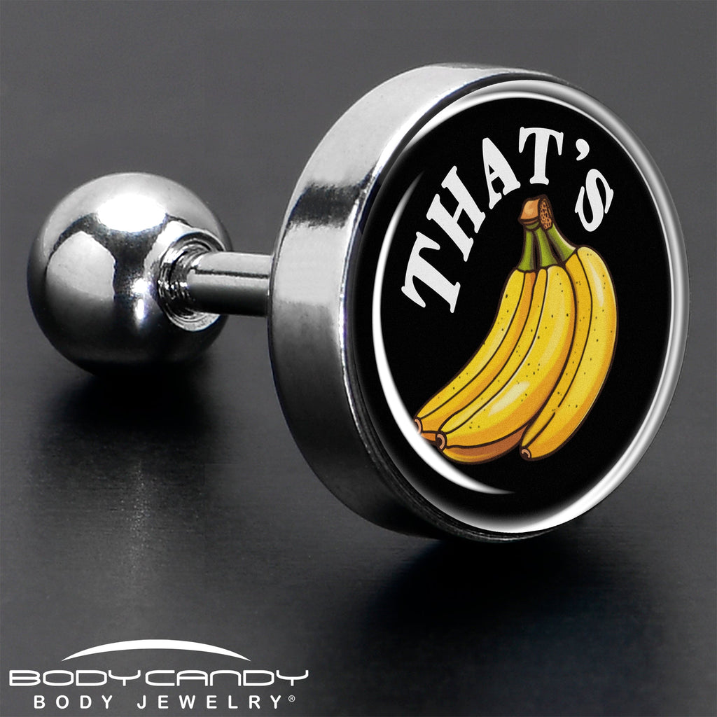 BodyCandy That is Bananas Tragus Cartilage Earring by Onyx O — in-use photo