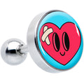 BodyCandy 16G 1/4 Heartbreak Bandaged Heart Cartilage Tragus Earring by Onyx O — main product shot