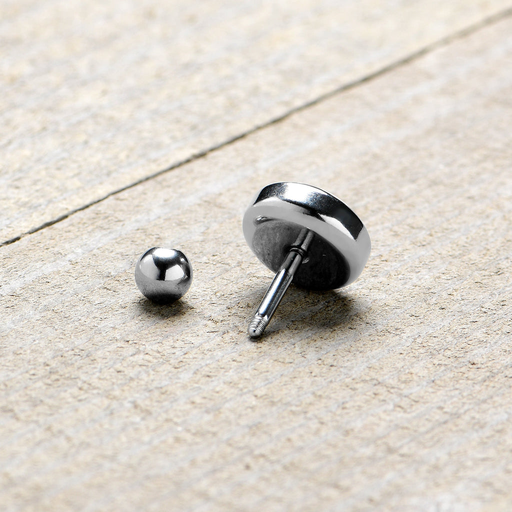 BodyCandy 16G 1/4 Heartbreak Bandaged Heart Cartilage Tragus Earring by Onyx O — alternative angle