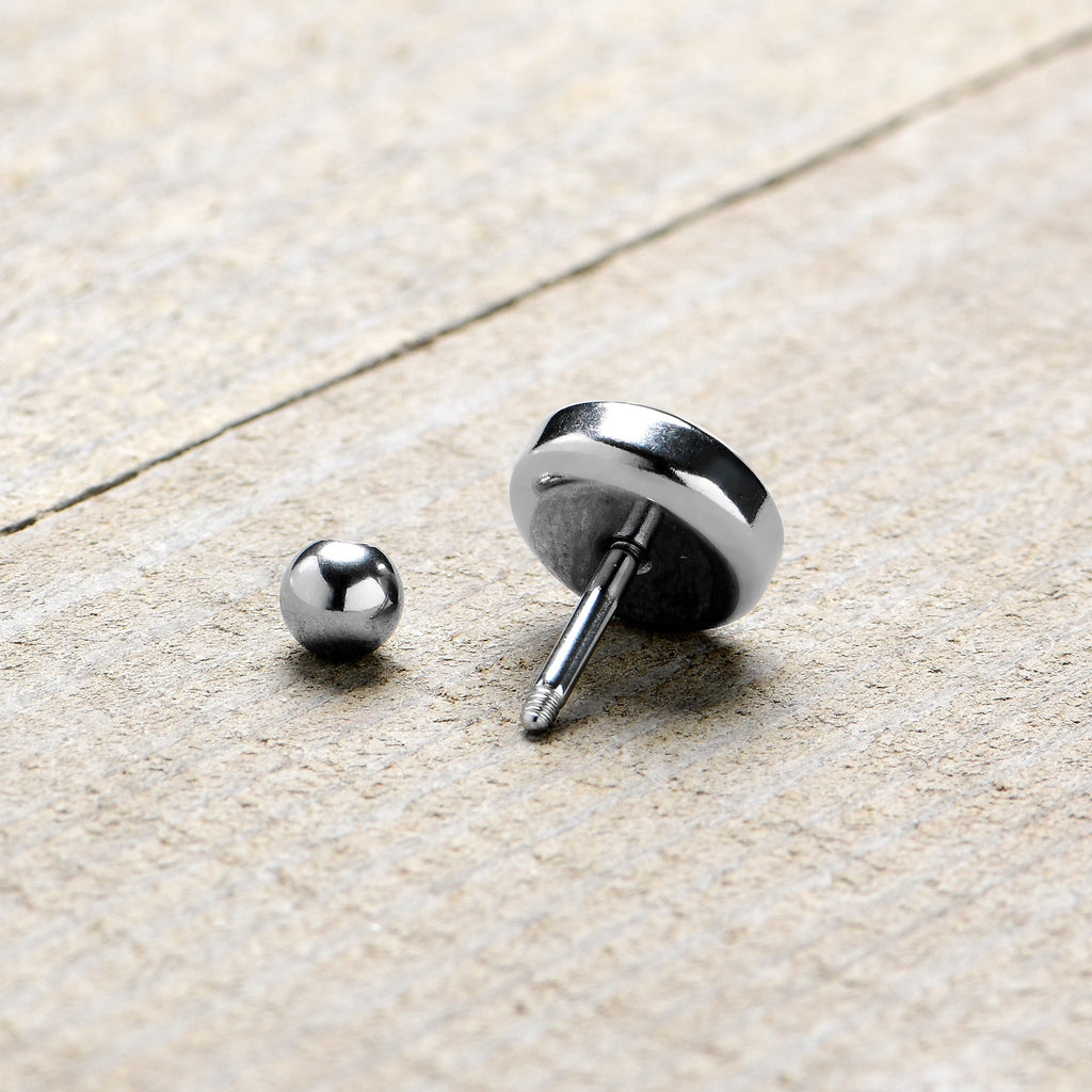 BodyCandy 16G 1/4 Retro Boombox Cartilage Tragus Earring by Onyx O — alternative angle