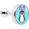 BodyCandy 16G 1/4 Bunny Penguin Cartilage Tragus Earring by Onyx O — main product shot