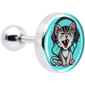 BodyCandy 16G 1/4 Heavy Metal Kitty Cat Tragus Cartilage Earring by Onyx O — main product shot