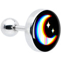 BodyCandy 16G 1/4 Chromatic Moon Tragus Cartilage Earring by Onyx O — main product shot
