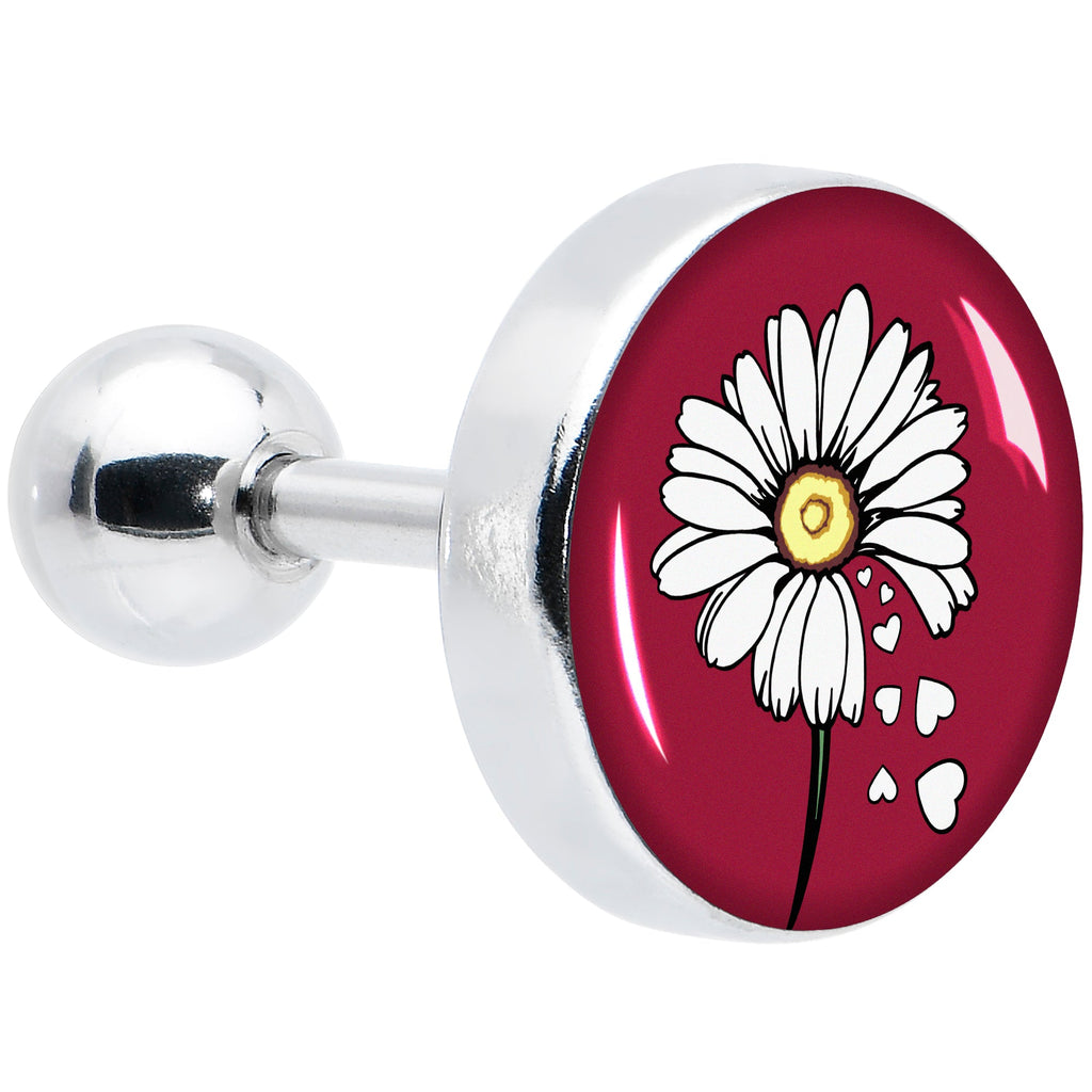 BodyCandy 16G 1/4 Love Me Not Flower Tragus Cartilage Earring by Onyx O — main product shot