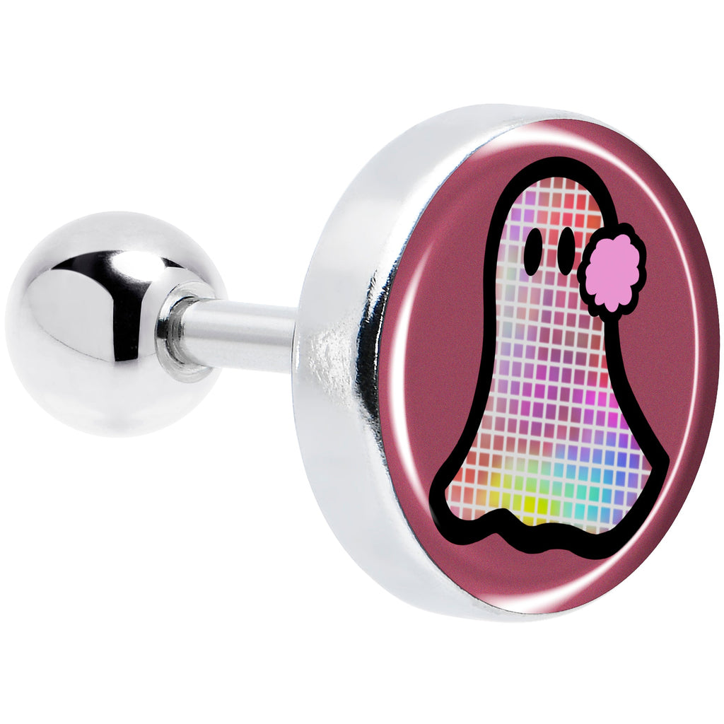 BodyCandy 16G 1/4 Disco Spirit Ghost Tragus Cartilage Earring by Onyx O — main product shot