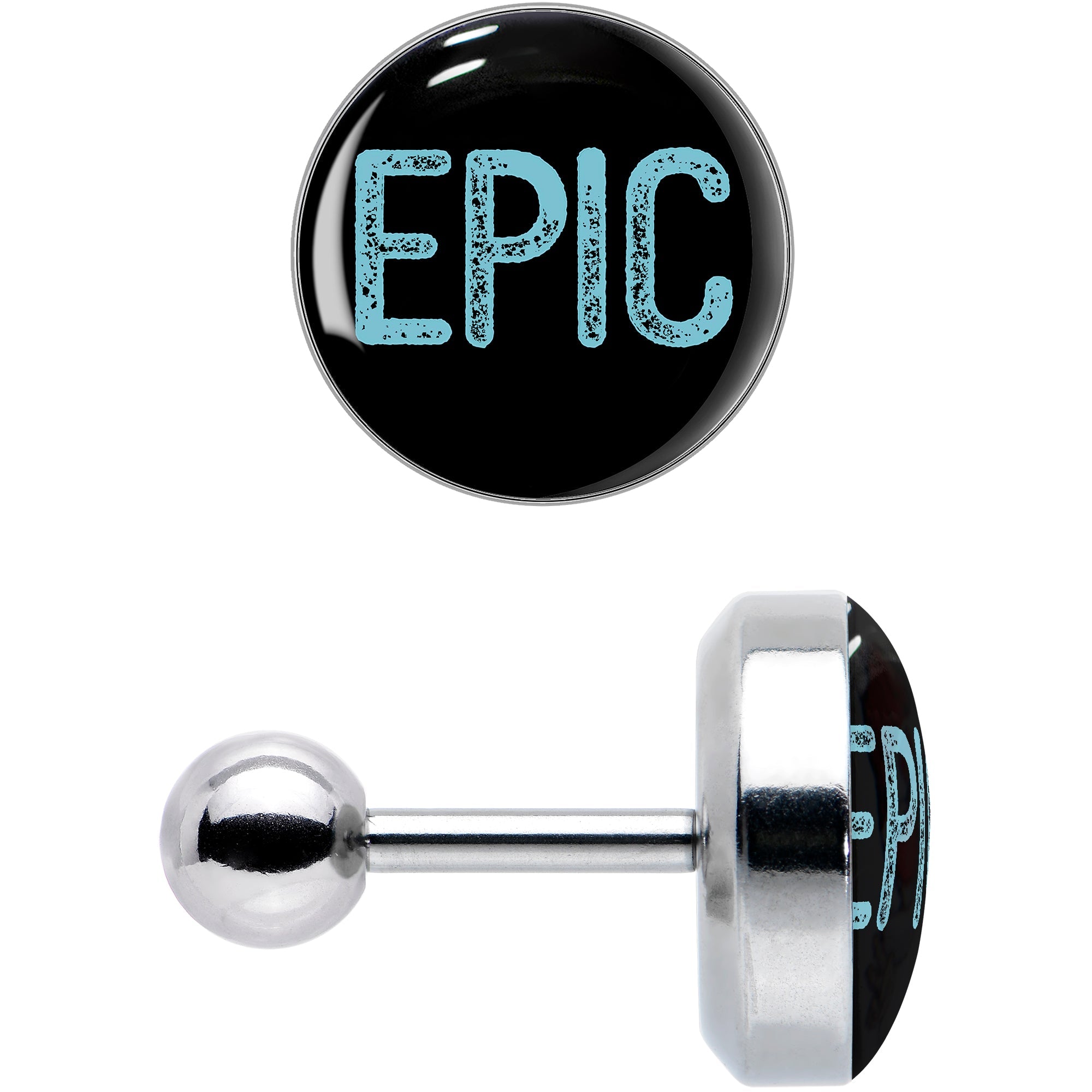 BodyCandy 16G 1/4 Epic Blue Cartilage Tragus Earring — lifestyle context