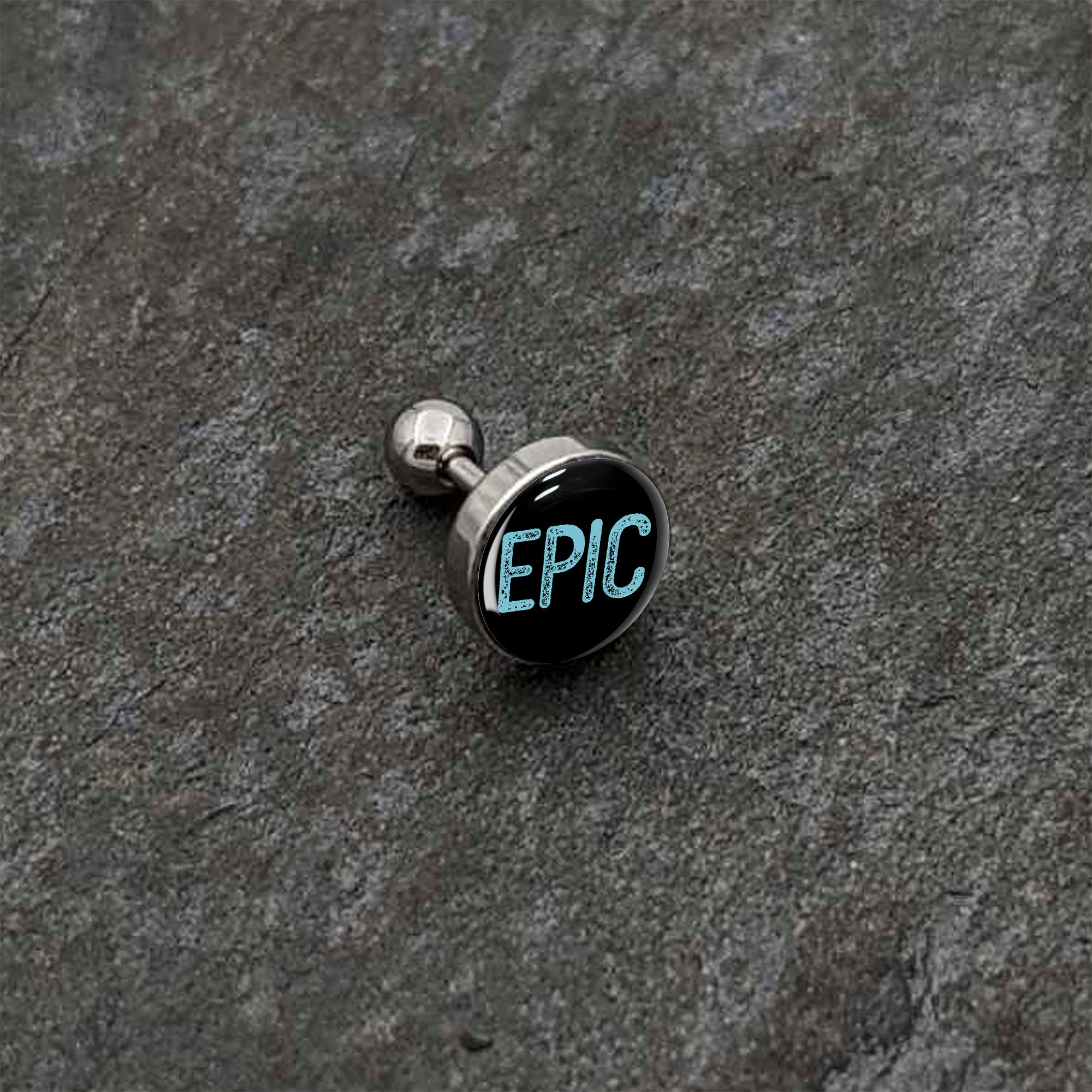 BodyCandy 16G 1/4 Epic Blue Cartilage Tragus Earring — alternative angle