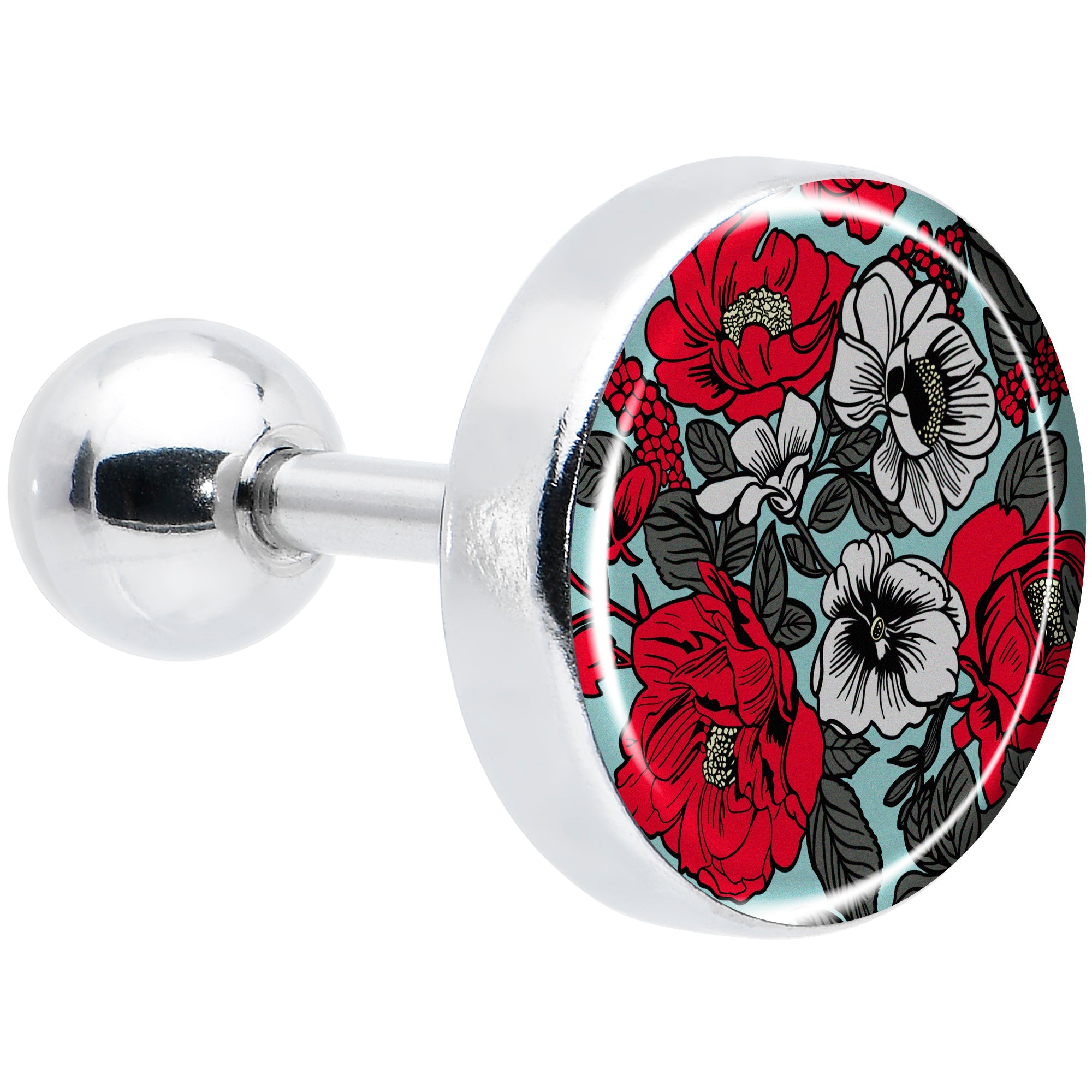 BodyCandy 16G 1/4 Blossom Creation Vibrant Bloom of Flowers Cartilage Earring by Onyx O — main product shot