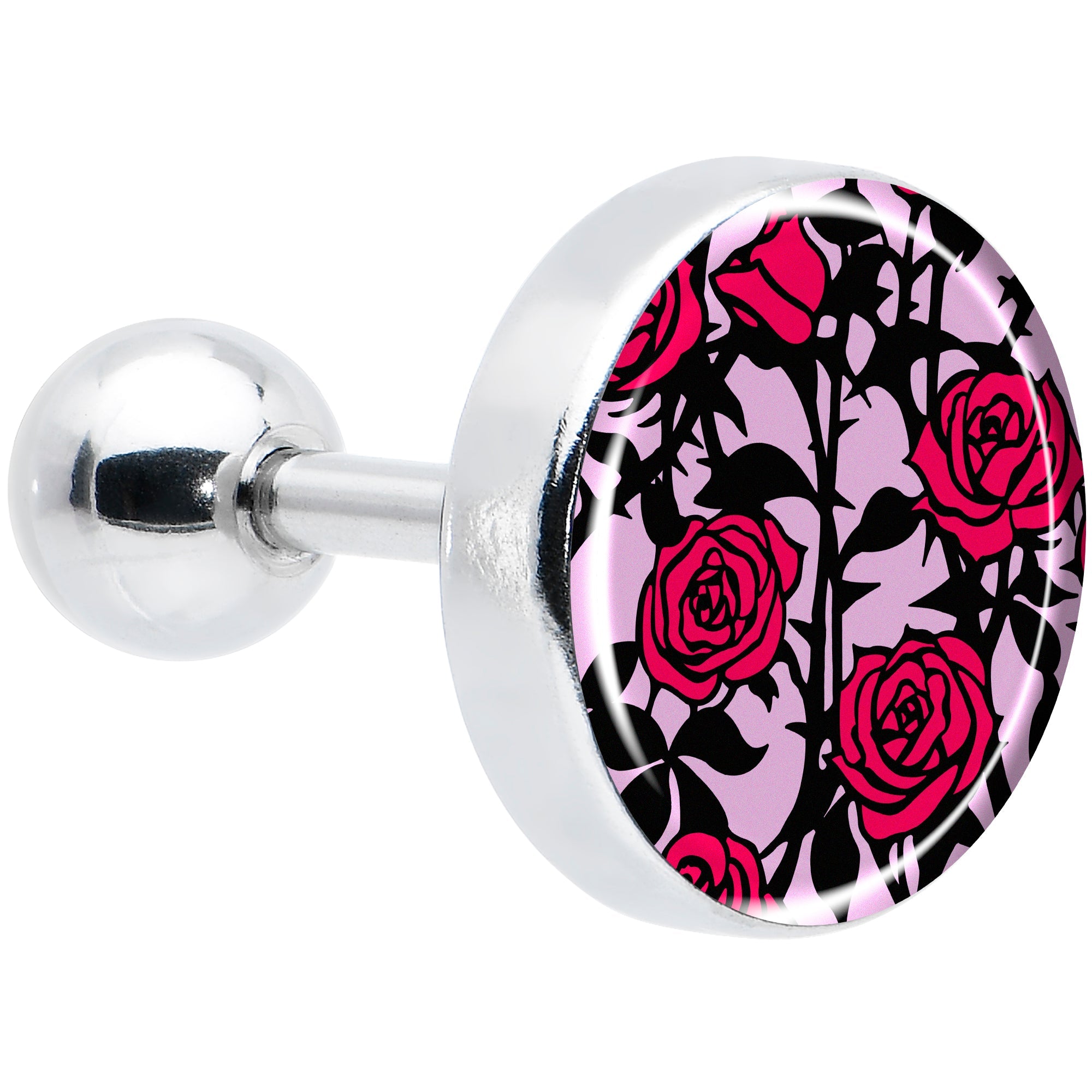 BodyCandy 16G 1/4 Blossom Creation Floral Love of Roses Cartilage Earring by Onyx O — main product shot