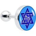 BodyCandy 16G 1/4 Floral Star of David Tragus Cartilage Earring by Onyx O — main product shot