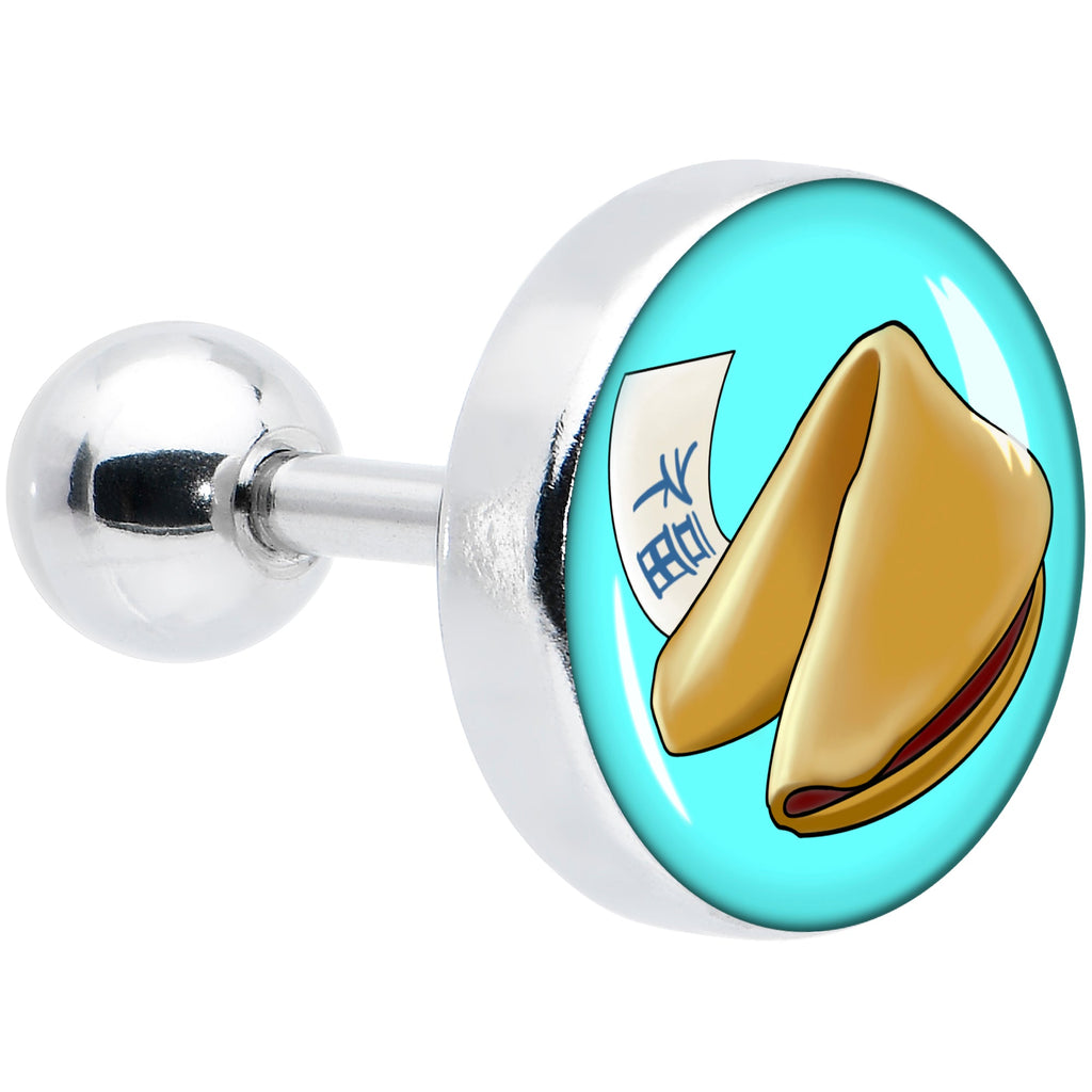 BodyCandy 16G 1/4 Fortune Cookie Cartilage Tragus Earring by Onyx O — main product shot