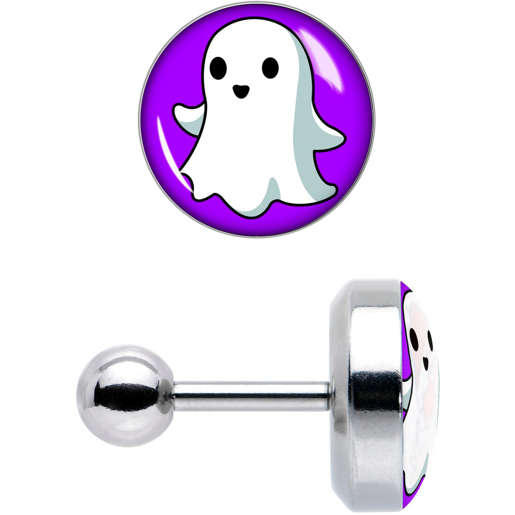 BodyCandy 16G 1/4 Ghost Cartilage Tragus Earring by Onyx O — size reference