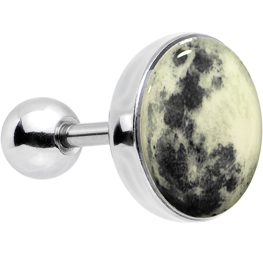 BodyCandy 16G Moon Glow in the Dark Tragus Cartilage Earring — main product shot