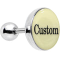 BodyCandy Custom Personalized Glow in the Dark Name Tragus Cartilage Earring — main product shot