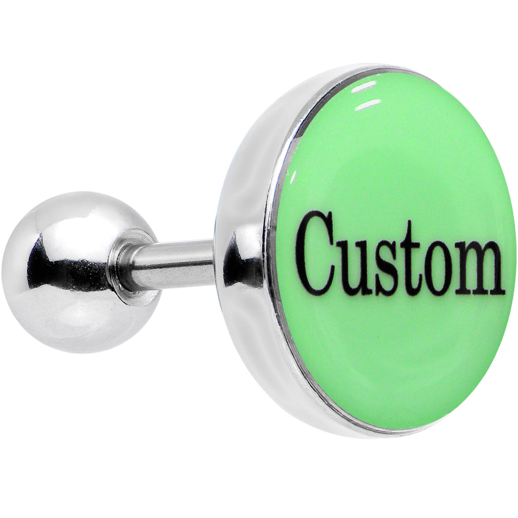 BodyCandy Custom Personalized Glow in the Dark Name Tragus Cartilage Earring — lifestyle context