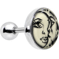 BodyCandy 16G Celestial Sun Moon Glow in the Dark Tragus Cartilage Earring — main product shot