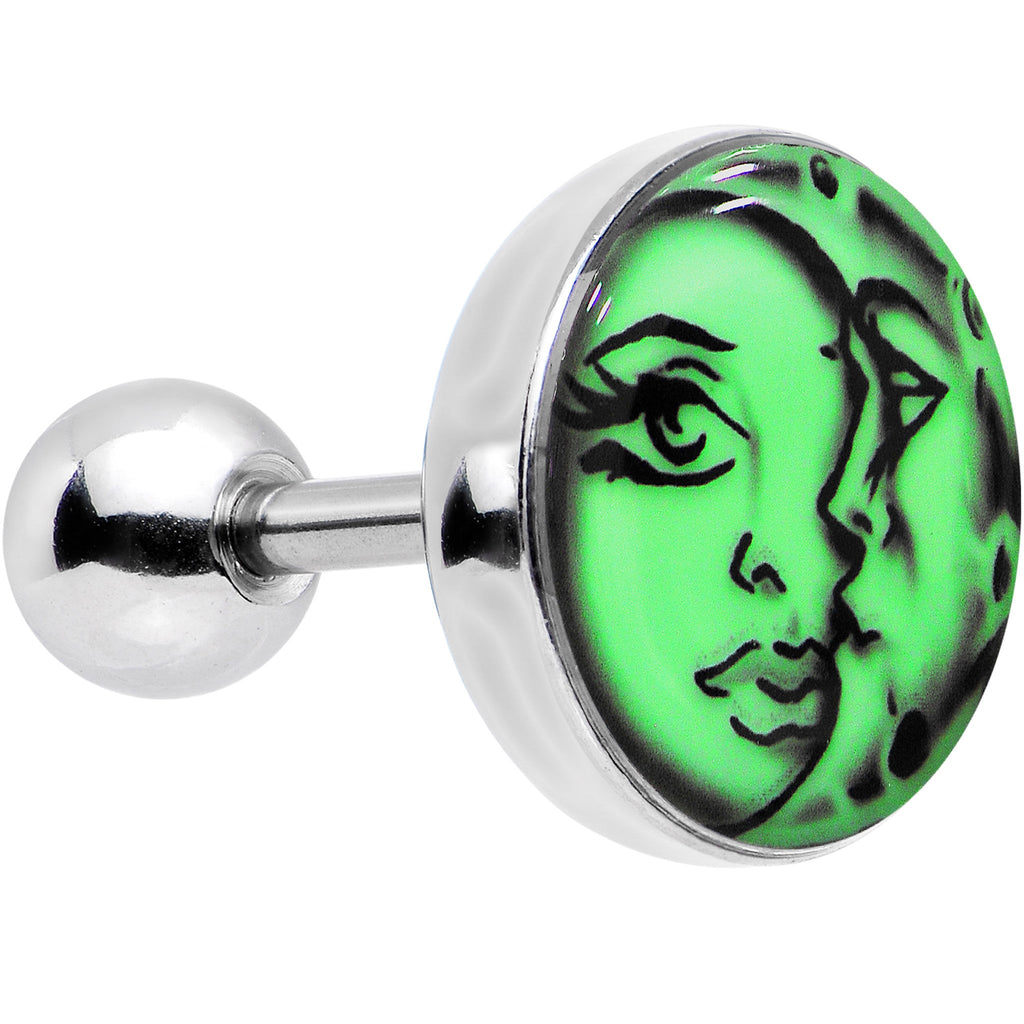 BodyCandy 16G Celestial Sun Moon Glow in the Dark Tragus Cartilage Earring — lifestyle context