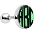 BodyCandy 16G 1/4 Custom Glow in the Dark Initial Tragus Cartilage Earring — main product shot