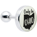 BodyCandy 16G 1/4 Glow in the Dark Only in Ohio Tragus Cartilage Earring by Onyx O — main product shot