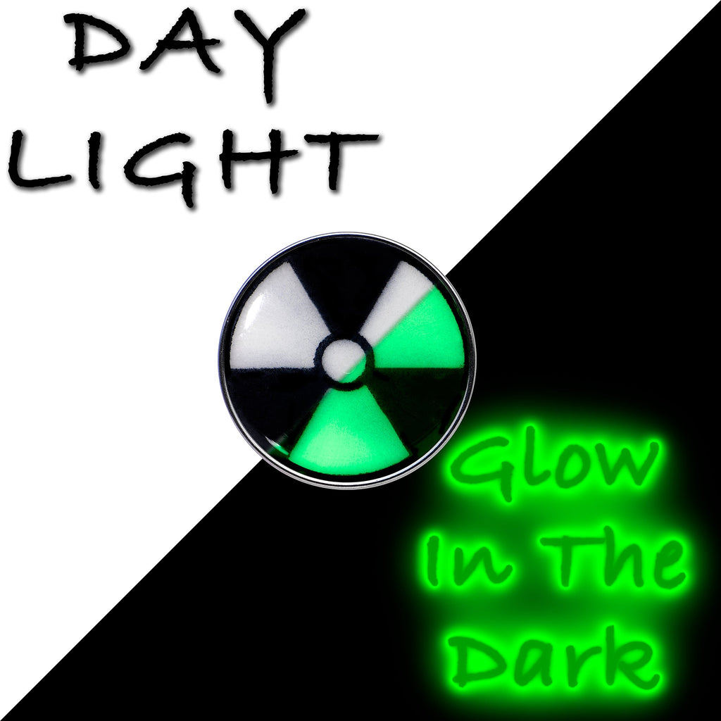 BodyCandy 16G Glow in the Dark Radioactive Tragus Cartilage Earring by Onyx O — detail close-up