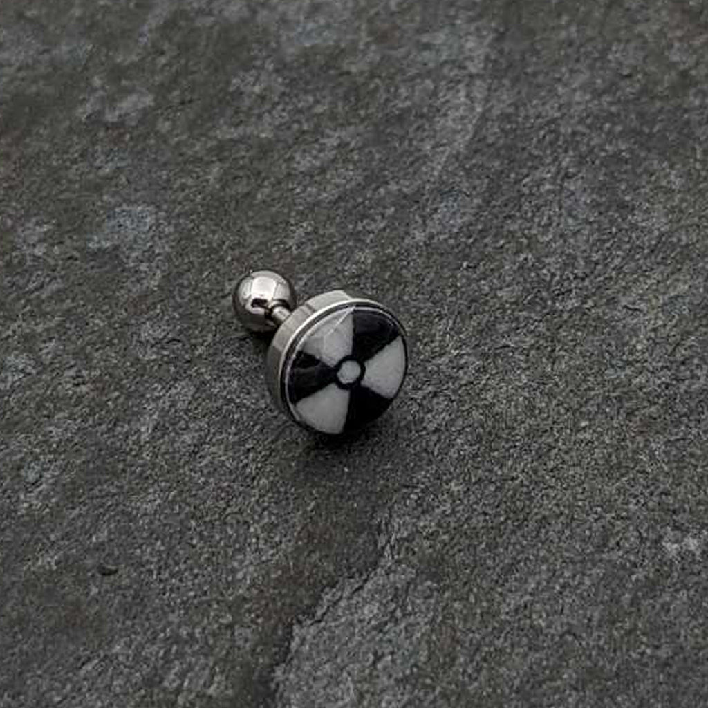 BodyCandy 16G Glow in the Dark Radioactive Tragus Cartilage Earring by Onyx O — alternative angle