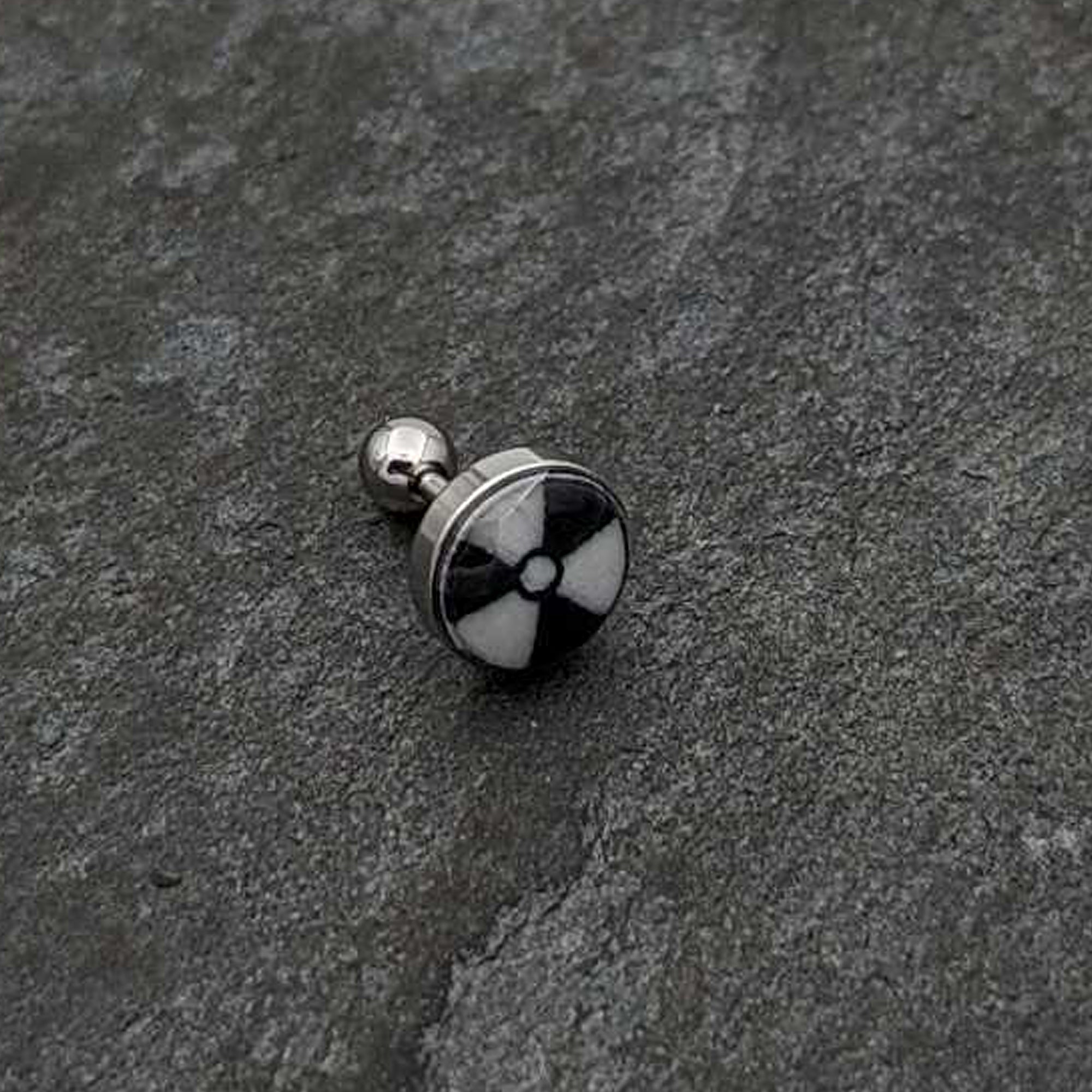 BodyCandy 16G Glow in the Dark Radioactive Tragus Cartilage Earring by Onyx O — alternative angle