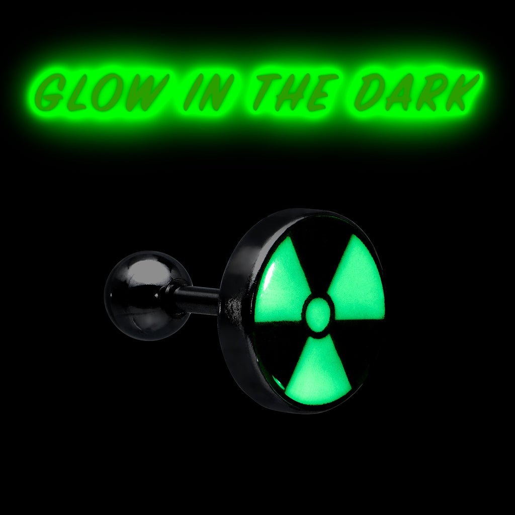 BodyCandy 16G Glow in the Dark Radioactive Tragus Cartilage Earring by Onyx O — size reference