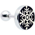 BodyCandy Glow in the Dark Holiday Snowflake Tragus Cartilage Earring by Onyx O — main product shot
