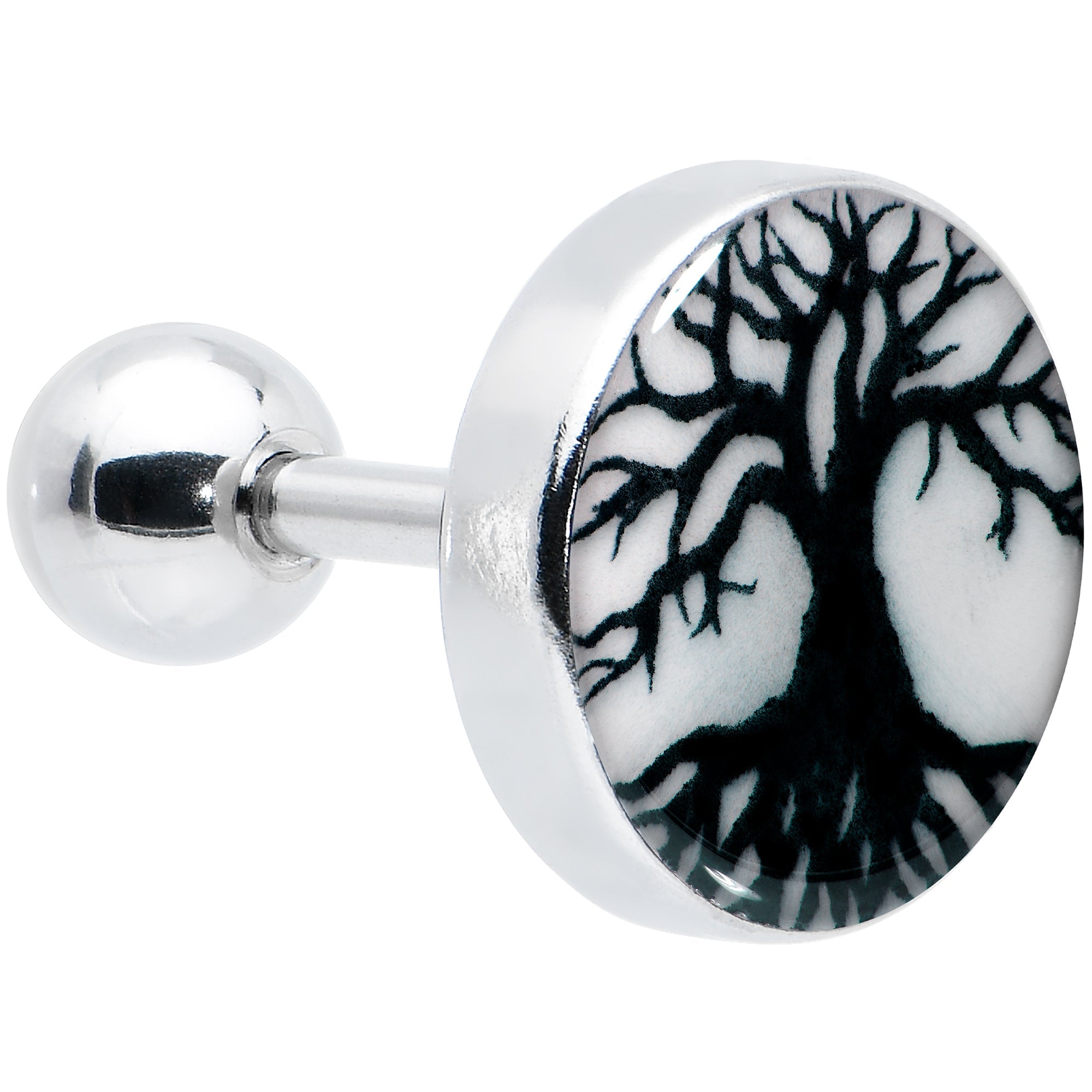 BodyCandy 16G Glow in the Dark Tree of Life Tragus Cartilage Earring by Onyx O — main product shot