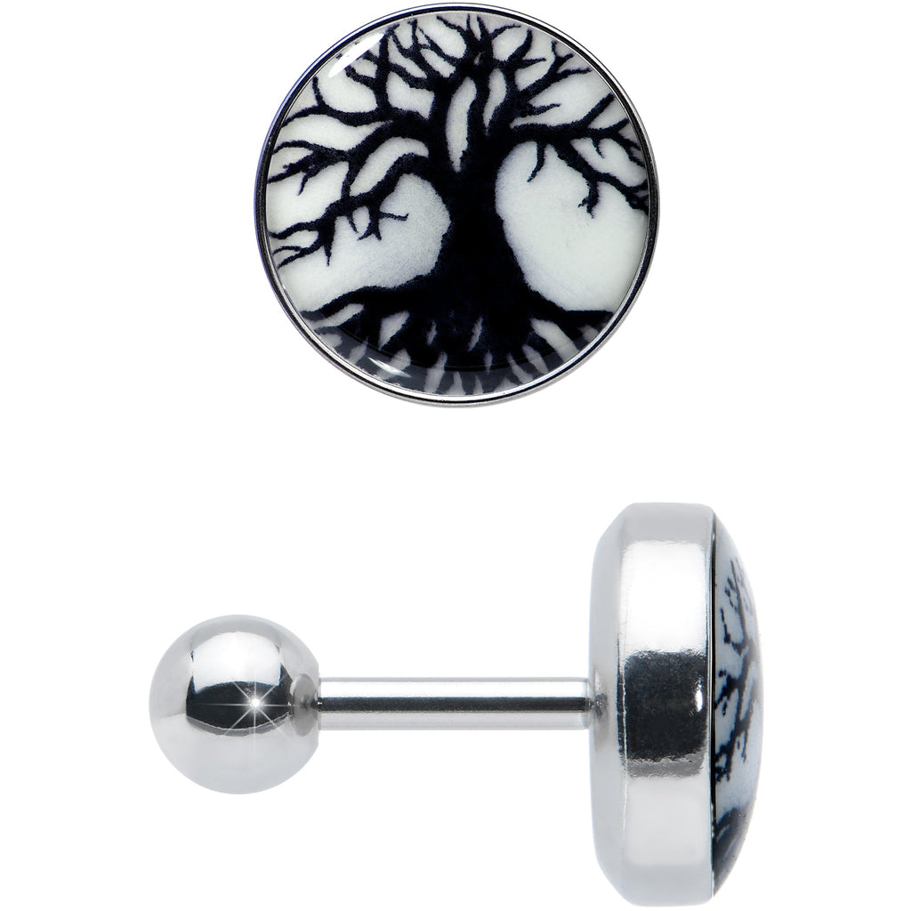 BodyCandy 16G Glow in the Dark Tree of Life Tragus Cartilage Earring by Onyx O — lifestyle context