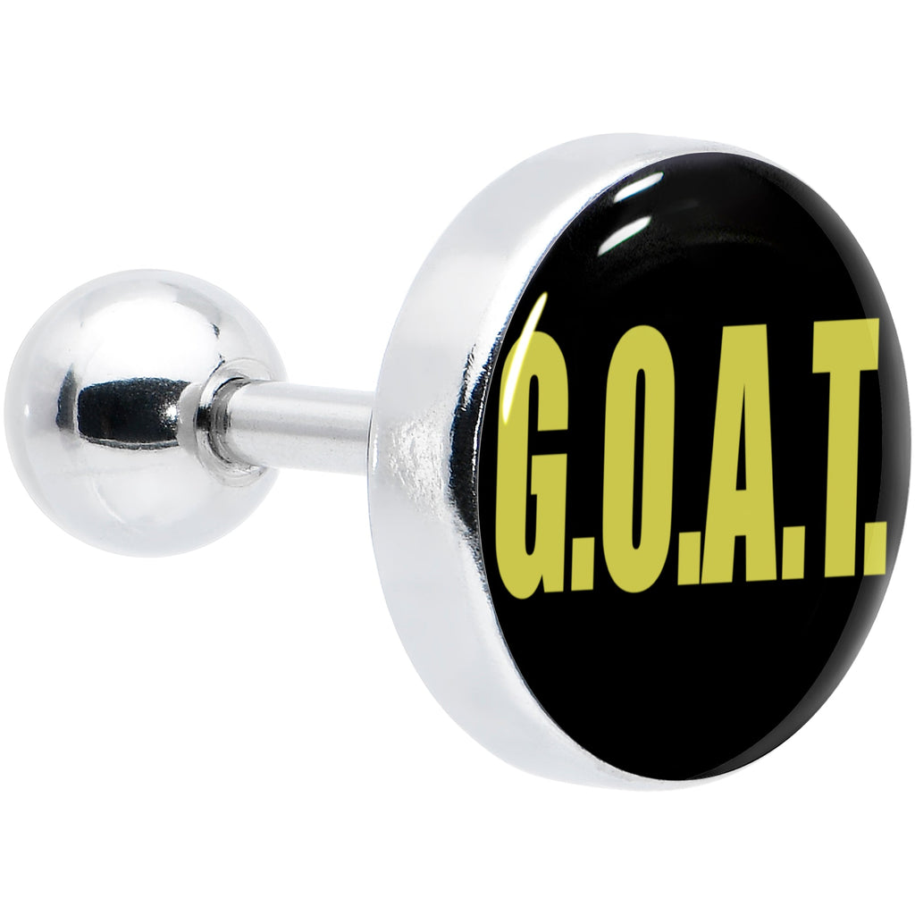 BodyCandy 16G 1/4 G.O.A.T. Cartilage Tragus Earring by Onyx O — main product shot