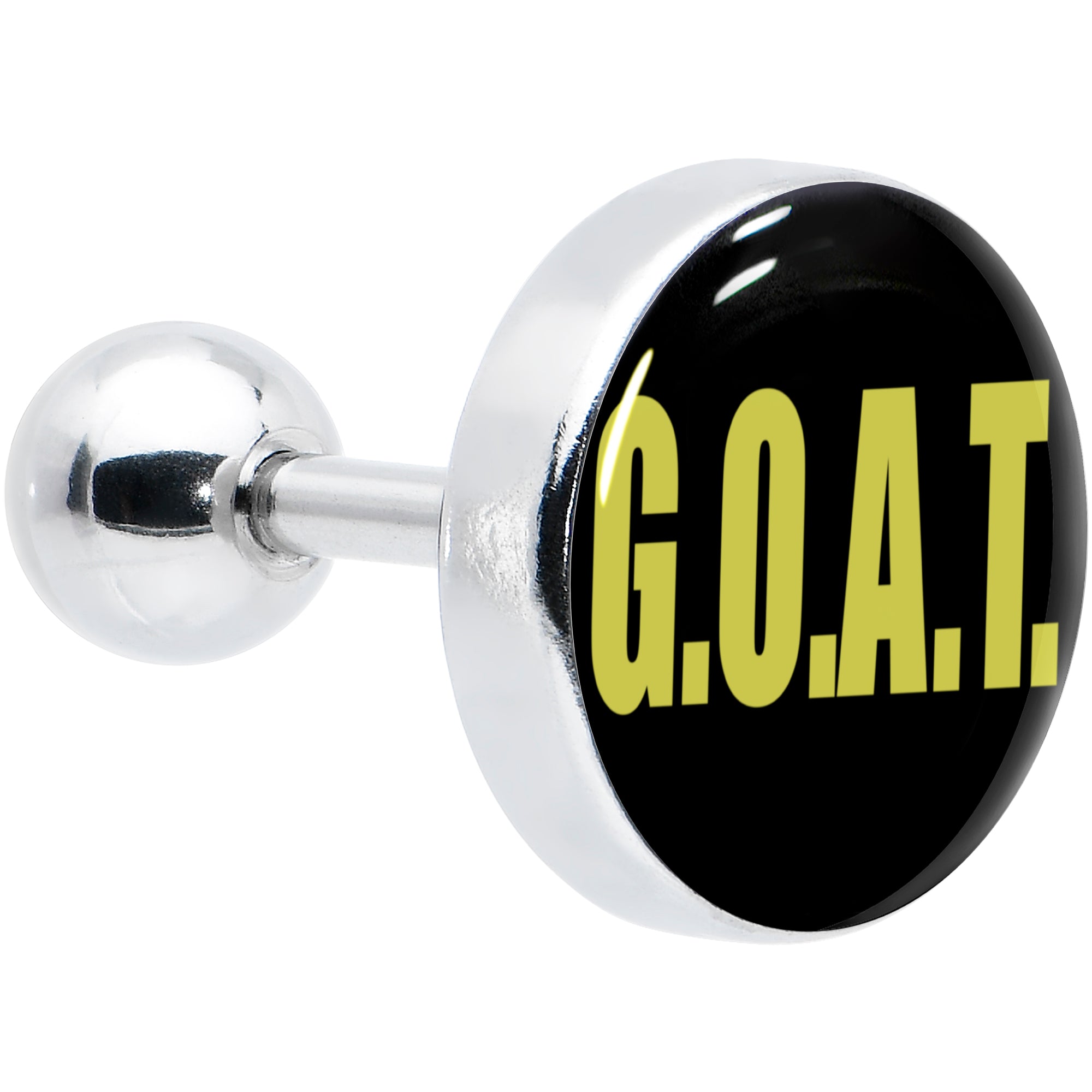 BodyCandy 16G 1/4 G.O.A.T. Cartilage Tragus Earring by Onyx O — main product shot