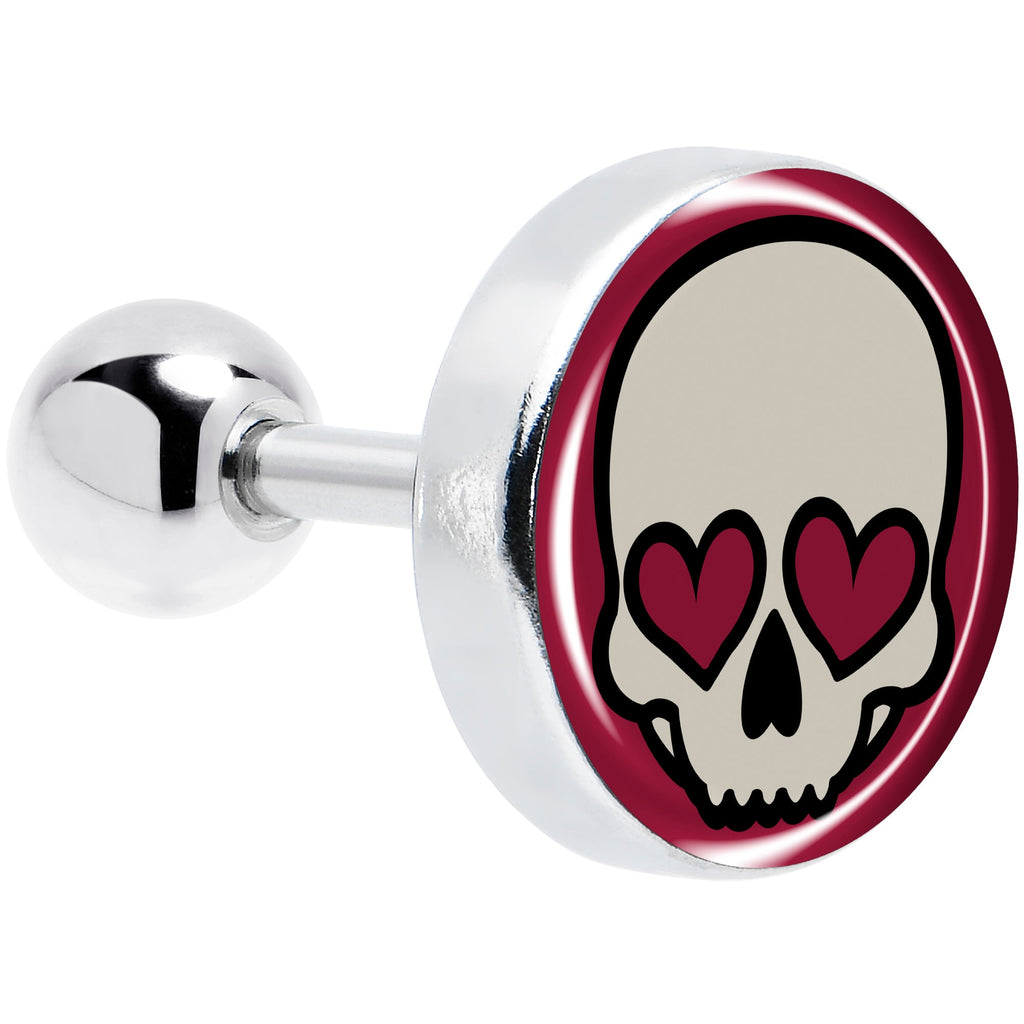 BodyCandy 16G Valentine Heart Skull Tragus Cartilage Earring — main product shot