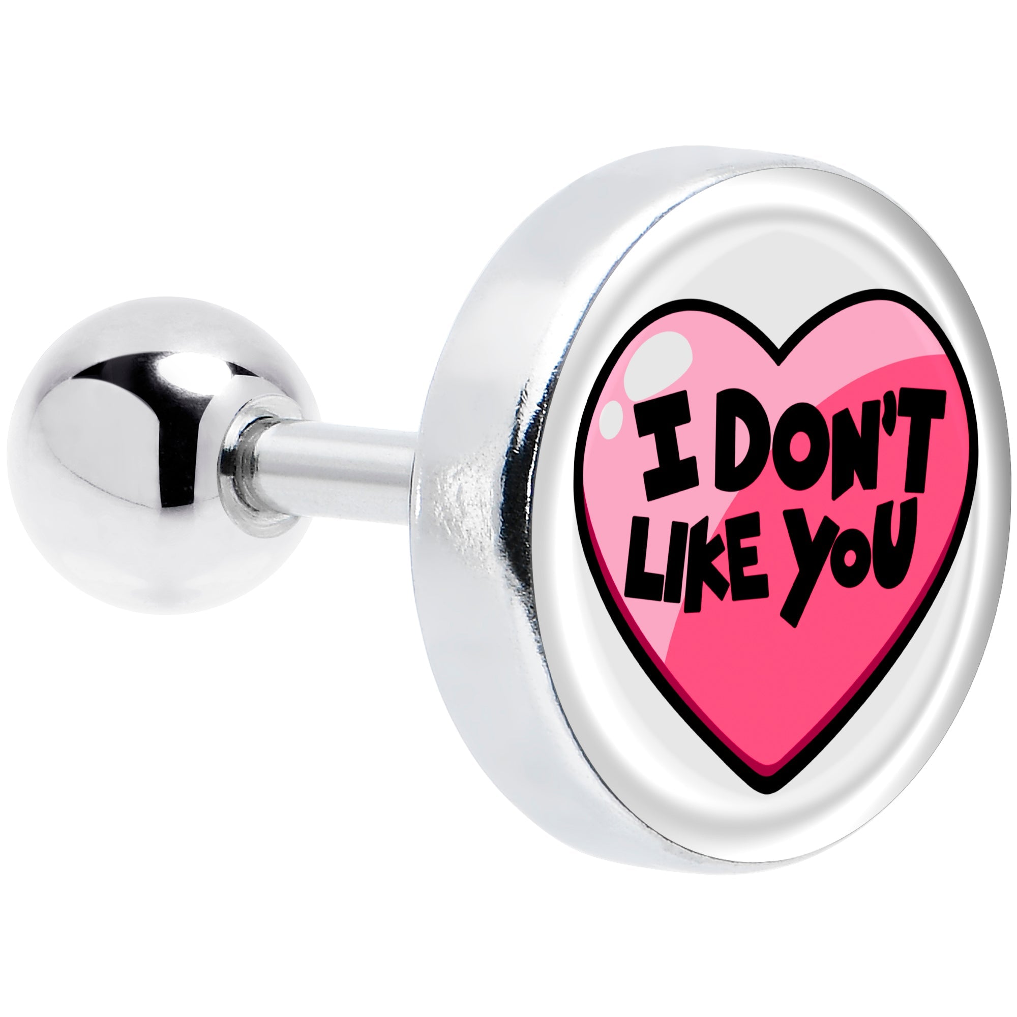 BodyCandy 16GI Don't Like You Valentine Heart Tragus Cartilage Earring — main product shot