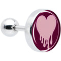 BodyCandy 16G 1/4 Pinkish Melting Heart Tragus Cartilage Earring by Onyx O — main product shot